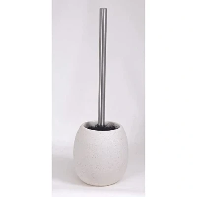 Image de MSV Brosse WC avec Support Céramique Mati Blanc