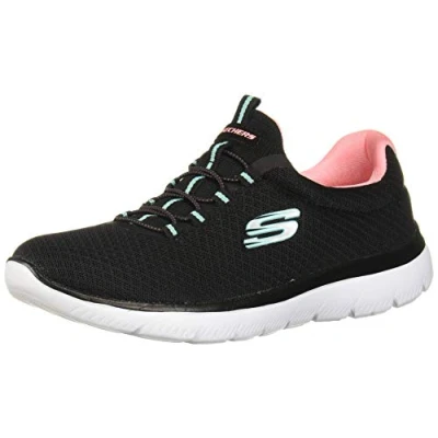 Image de Skechers Femme Summits Sneaker, Noir, 37.5 EU
