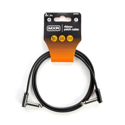 Image de JIM DUNLOP MXR Câble Patch Ruban, 3 pieds 0,9 m, Angle Droit 1/4 de pouce, 90 cm (DCPR3)