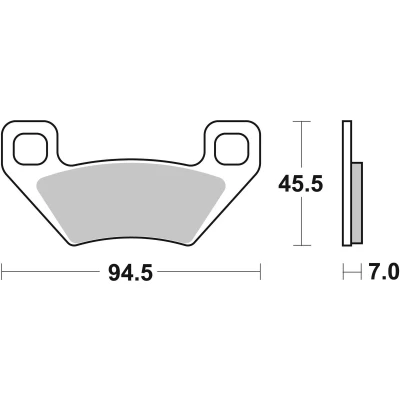 Image de TRW Sinter Offroad MCB773SI Jeu de plaquettes frein