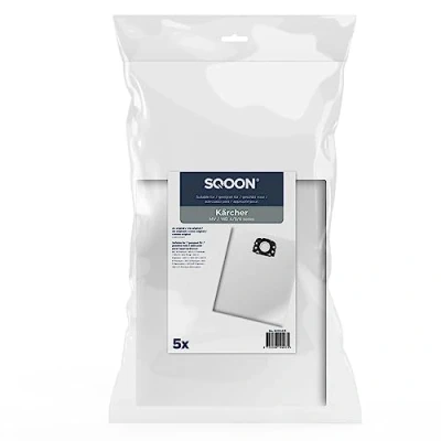Image de Lot de 5 sacs d&#039;aspirateur en microfibre non tissée pour Karcher 2.863 006.0