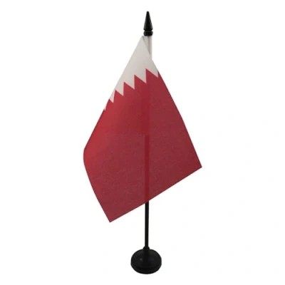 Image de Drapeau DE table Qatar 15x10cm PETIT Drapeaux BUREAU qatarien 10 x 15 cm AZ FLAG