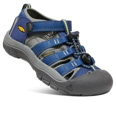 Image de Keen Newport H2 Youth Unisex Sandales de randonnée pour enfants, Taille: 36, Blue depths/gargoyle Imitation cuir/textile