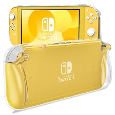 Image de ProCase Coque de Protection pour Nintendo Switch Lite 2019, Transparente, Souple et Fine, en TPU Cristal, Anti Chocs, Rayures, Transparent