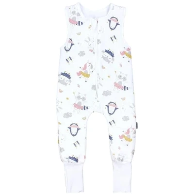 Image de TupTam Gigoteuse Bébé Hiver avec Pieds, certifiée OEKO TEX, 2,5 TOG, Unisexe, Animaux féeriques pied retournable, 116 122