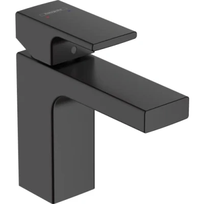 Image de hansgrohe Vernis Shape Mitigeur de lavabo 100 avec tirette et vidage synthétique, noir mat, 71561670