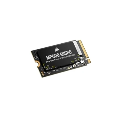 Image de Corsair MP600 Micro 1 to M.2 NVMe PCIe x4 Gen4 2 SSD 2242 Lecture Séquentielle Jusqu&#039;à 5 100 Mo/s Compatible avec Lenovo Legion Go et Thin 4.0 Les Ordinateurs Portables Noir