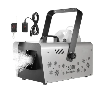 Image de VEVOR Machine à Neige, 1500 W, Flocons de Neige Artificielle Portative Suspendue Télécommandée avec Réservoir 5 L, Haut Rendement, pour Fêtes Noël, Effets Scène Mariage, Intérieur