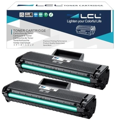 Image de LCL Cartouche de Toner Compatible MLT D1042S SU737A (2Noir) remplacement pour Samsung ML 1660 1660N 1661 1665 1665K 1666 1670 1675 1860 ML1865W ML1865 1865W SCX 3200