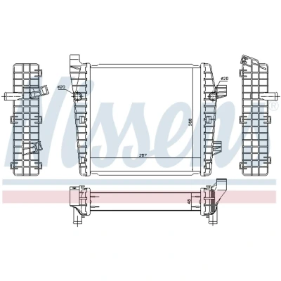 Image de Radiateur basse température, intercooler NISSENS 65320