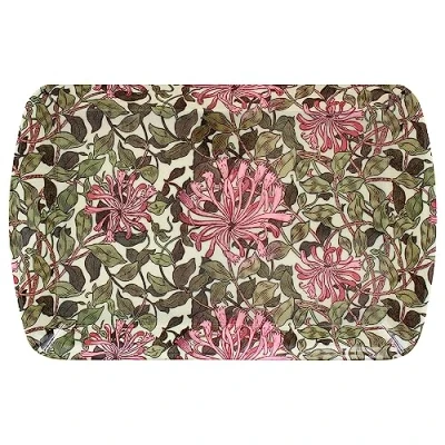 Image de Lesser &amp; Pavey William Morris Plateau de Service au Design Britannique pour Multiples utilisations dans la Maison Motif chèvrefeuille