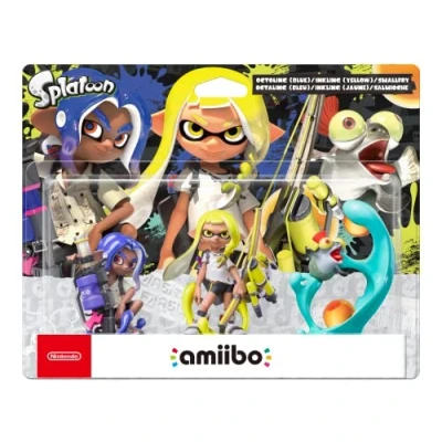 Image de Amiibo Octaling (Bleu) + Inkling (Jaune) Salmioche