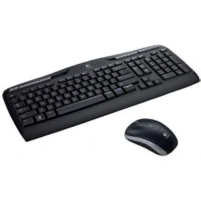 Image de Logitech Ensemble clavier souris sans fil MK330, connexion 2,4 GHz via un récepteur USB Unifying, 4 touches G programmables, autonomie de 12 à 24 mois, configuration QWERTY US INTL/Italian noir