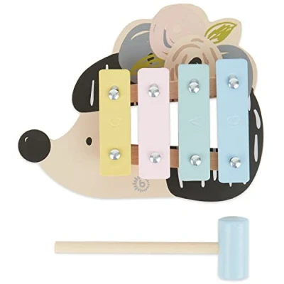Image de BIECO Xylophone pour Enfants en Forme de hérisson Instrument Musique à partir 1 an Jouet Musical bébé Carillon avec mailloches Bois