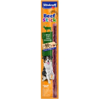Image de VITAKRAFT Beef Stick Friandise Chien Au Gibier Alimentation Pour Riche En Viande 1 Sachet Fraîcheur (12 g)