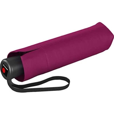 Image de Knirps parapluie I.200 Medium Duomatic en mauve avec poche I petit de bouton poussoir automatique léger &amp; résistant aux tempêtes