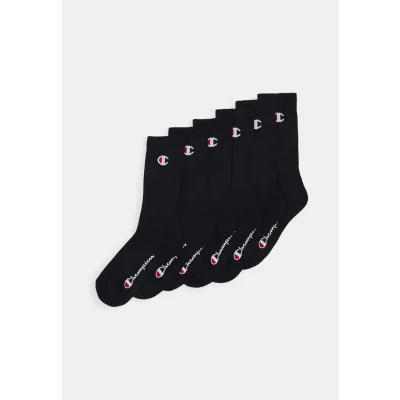 Image de Champion CREW Socks 6 PACK Unisex Chaussettes de sport, Taille: 35 38, Black