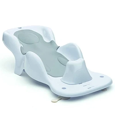 Image de Tigex Transat de Bain bébé Évolutif Collexion 0 6 Mois 28 x 58 16,5 cm Gris Perle
