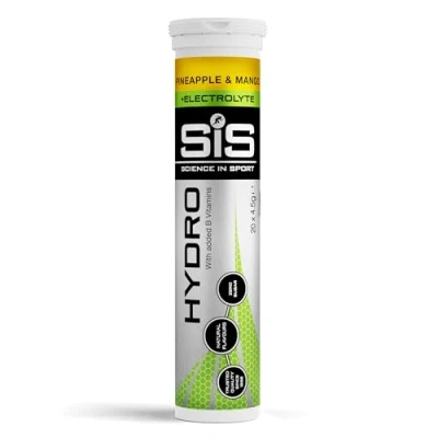 Image de Science in Sport Hydro Tablettes 20 pièces Ananas Mango d&#039;Électrolytes, Vegan &amp; sans gluten, Comprimés effervescents pour stimuler l&#039;hydratation et un équilibre électrolytique