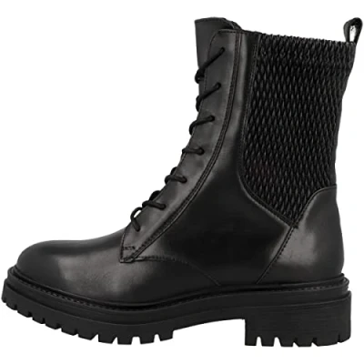 Image de Geox D Iridea Bottines à plateau, Femme, Taille: 41, Black cuir et imitation de