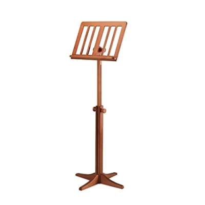 Image de K&amp;M 116/1 Pupitre en Bois de hêtre solide couleur cerisier extensible 71,5 à 122,5 cm