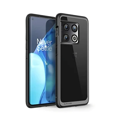 Image de SUPCASE Coque pour OnePlus 10 Pro (2022), Ultra Fine Dos Transparent Protection Hybride Antichoc [Unicorn Beetle Style] avec Bumper TPU (Noir)