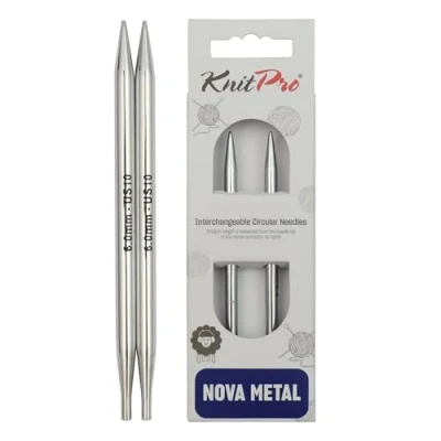 Image de KnitPro KP10406 Interchangeables Circulaire Aiguille à Tricoter Plaqué Nickel/Bois Multicolore 38,5 x 0,9 7 cm