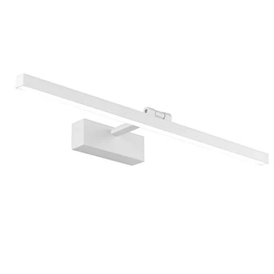 Image de Klighten Lampe Miroir LED Salle de Bain 60cm, 18W 1170 Lumen, IP44 Étanche Applique Murale 180 Rotatif, Lumière Moderne, Blanc Froid 5500K,