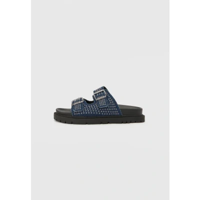Image de Replay JADE Studs Mules, Femme, Taille: 38, Blue Textile