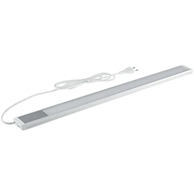 Image de Lampe LED sous meuble, 60 cm, 10 W, 1430 lm, 230 V, dotée de 1,5 m câble avec interrupteur, éclairage pour cuisine et plan travail, 1 pièce, lumière blanc neutre