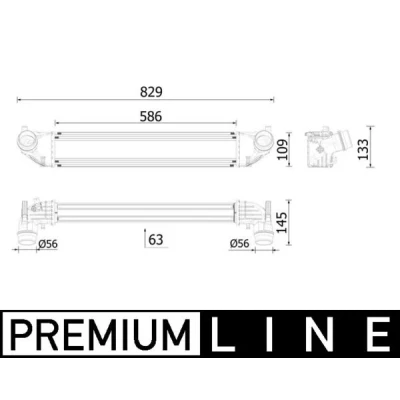 Image de MAHLE ORIGINAL CI 620 000P Intercooler