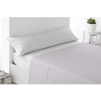 Image de Miracle Home Drap de dessus réglable, doux et confortable, coton 50 % polyester, écru 180 cm