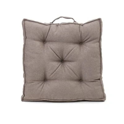 Image de Gözze Coussin Box avec Poignée, d&#039;Assise, Matelassé, Darco, 40 x 7 cm Taupe