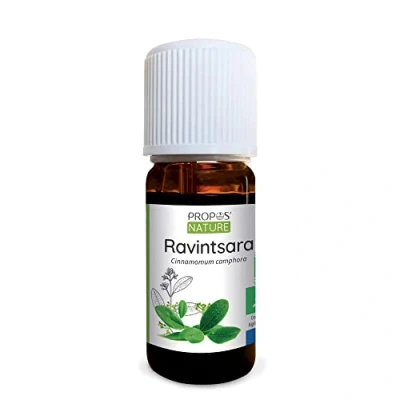 Image de Huile Essentielle de Ravintsara Bio Cinnamomum Camphora Leaf Oil 10 ml PROPOS&#039;NATURE