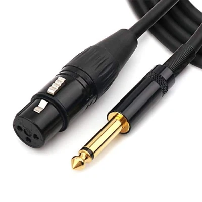 Image de NANYI 3.5mm (1/8 pouce) TRS stéréo mâle à XLR femelle câble d&#039;interconnexion audio, convient pour iPod, téléphone portable, haut parleurs actifs, scène, DJ, console audio studio, 1,5 M (5FT)