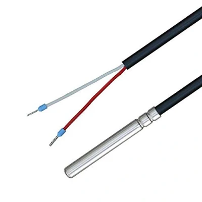 Image de iOVEO 035HP07201 KTY81 210 sonde de température avec câble en PVC 105C, capteur température, chauffage, KTY10 6, 1 mètre