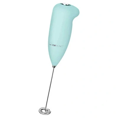 Image de Clatronic MS 3089, Mousseur de lait, Soft Touch Boîtier, Quirl en acier inoxydable, Facile à nettoyer, Mousse lait quelques secondes, Fonctionnement sur piles, Couleur Vert menthe