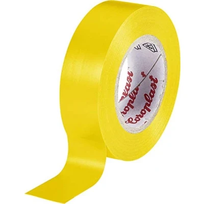 Image de Coroplast 302 10 YE Ruban isolant Jaune (L x l) m 15 mm