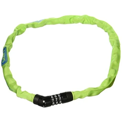 Image de ABUS Antivol à chaîne Steel O Chain 4804C serrure combinaison en acier spécial niveau de sécurité 3 75 cm jaune/vert
