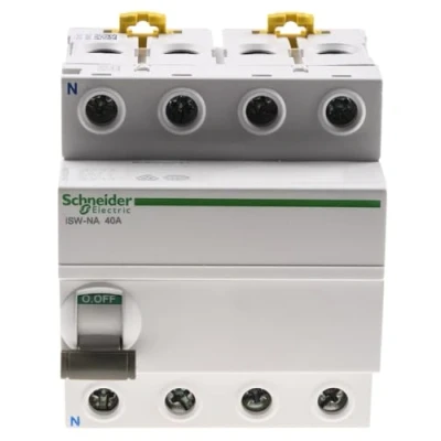 Image de Schneider Electric Acti9 iSW NA interrupteur sectionneur 3P+N 40A 415VCA A9S70740