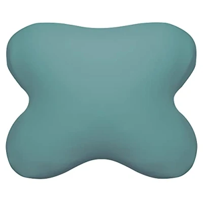 Image de Edda Lux Housse destiné à Tempur OMBRACIO Oreiller 60/56 x 50/48 cm, Taie d&#039;oreiller Douce en Jersey pour Coussin de Forme Papillon, 100% Coton, Sauge