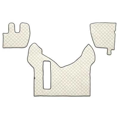 Image de F CORE FL07 CHAMP Ensemble de tapis sol Similicuir avant 3 blanc ivoire