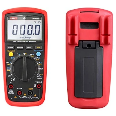 Image de UNI T UT139C CAT III 600V UT139 Series True RMS Digital Multimeter with Frequency,NCV,Resistance, Voltage,Temperature measurement,Red/Grey