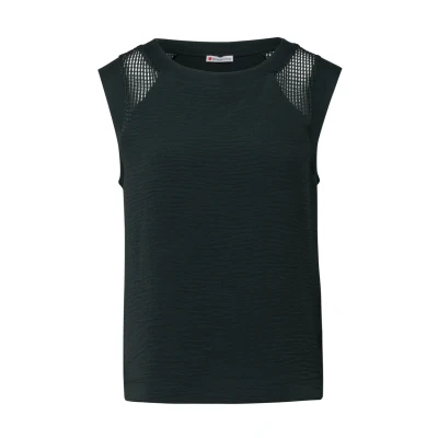 Image de Street One MIT MESH Blouse Black, Femme, Taille: 48, Black