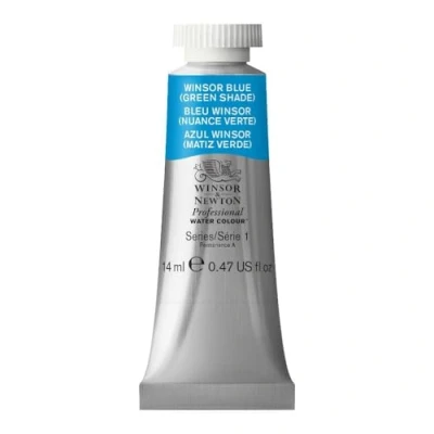 Image de Winsor &amp; Newton Aquarelle Professionnel Peinture Aquarelle, Haute Luminosité, Résistante à la Lumière, Qualité Archive, Tube de 14 ML, Couleur Bleu (Nuance Verte)
