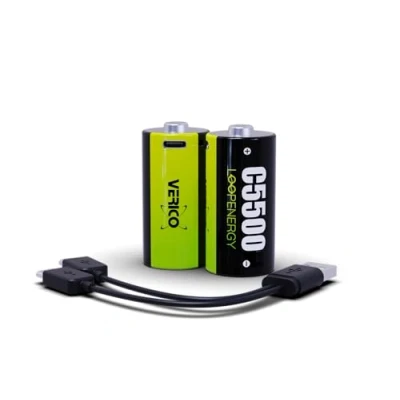 Image de Piles rechargeables LR14 (C) NiMH 3700 mAh 1.5 V Verico LoopEnergy Mixte Adulte