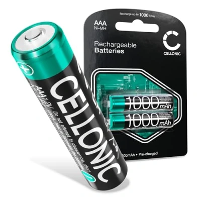 Image de CELLONIC® Batterie téléphone fixe 2x AAA Micro LR03 1000mAh compatible avec Siemens Gigaset A400, A415, AS405, AS690, C430, C430A, C530HX, CL660, CL660HX, E290, S810 sans fil maison longue utilisation