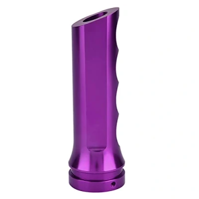 Image de Gorgeri Couverture de frein à main Voiture,Couvercle en alliage d&#039;aluminium Protecteur Poignée Universelle Manchon main(Violet)