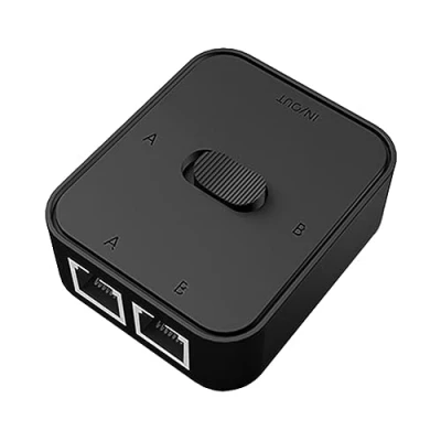 Image de Gigabit Ethernet Adapter 2 in 1 Out ou Out, RJ45 LAN Switch, Plug &amp; Play Network Splitter, Switch PoE, RJ45, Hub Ethernet,