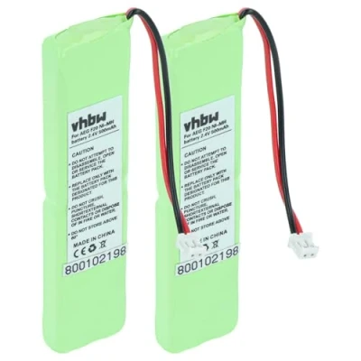 Image de vhbw 2X Batterie Compatible avec AEG F20 téléphone Fixe sans Fil (500mAh, 2,4V, NiMH)
